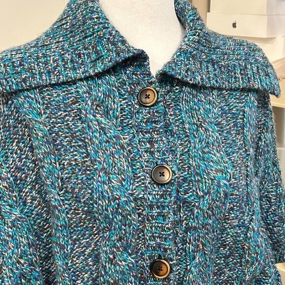 American Eagle Women’s Cable-Knit Button Cardigan Sweater Size xs - Picture 2 of 11